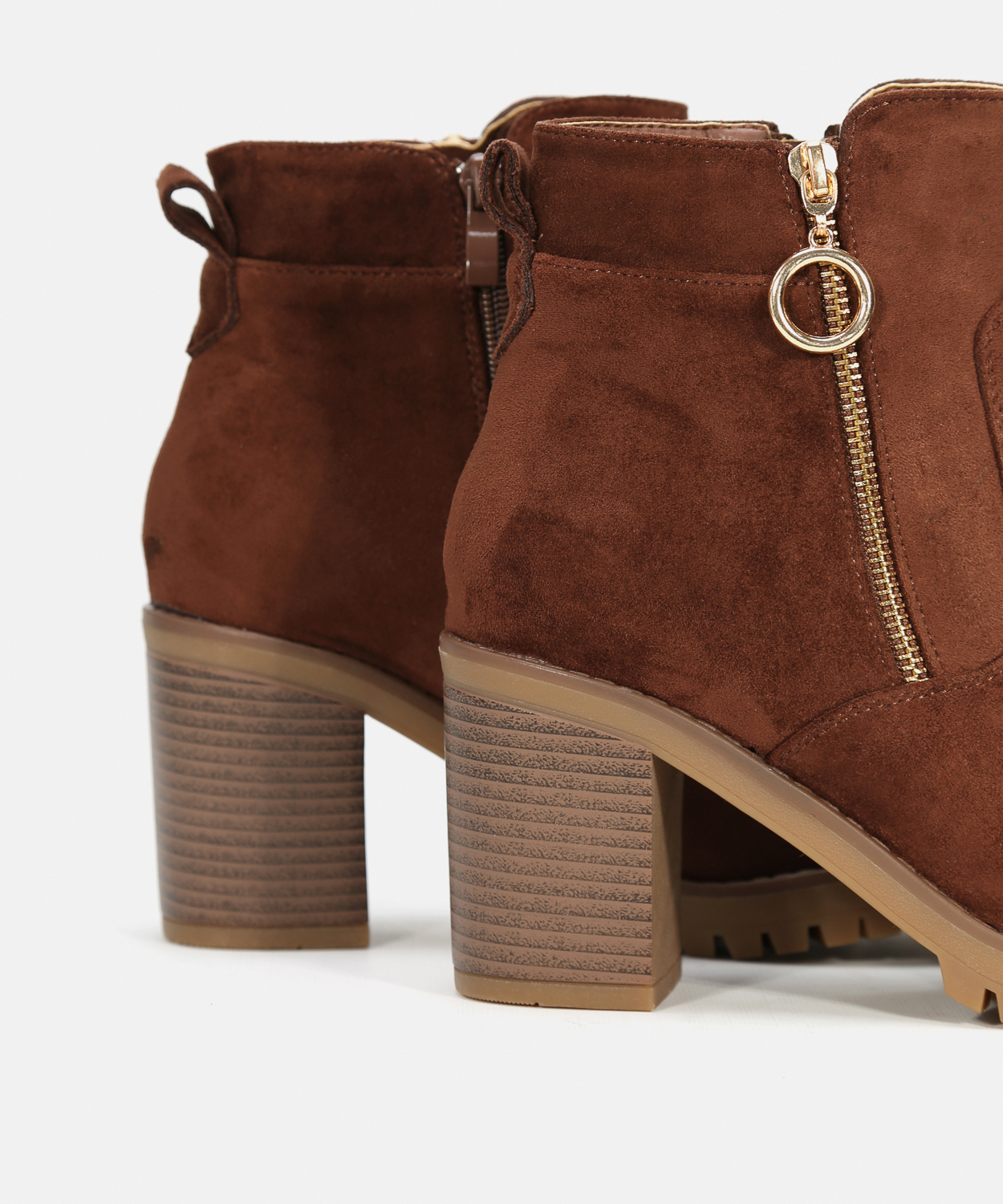 Botines tac&oacute;n cremallera externa image number null